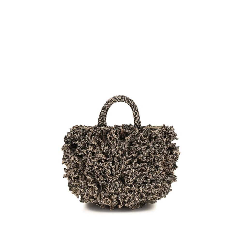 Ibeliv Women Coral Raffia Handbag